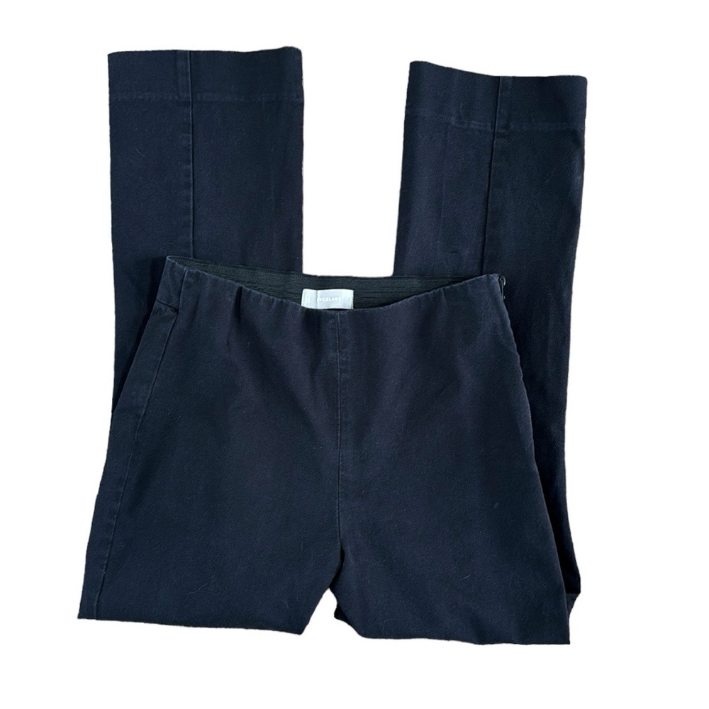 Everlane Ankle Crop Pant‎ Women's 6 Washed Black Woven Stretch Inseam 25.25"